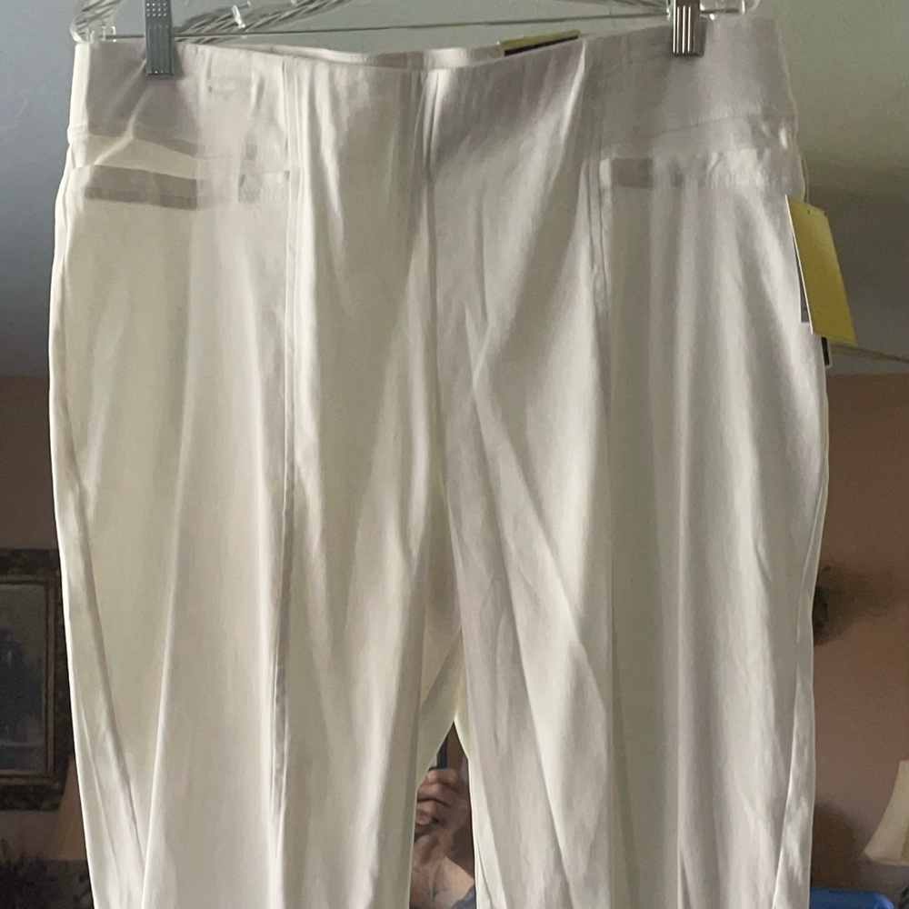 NWT Jules & Leopold White Pull On Slacks size Large
